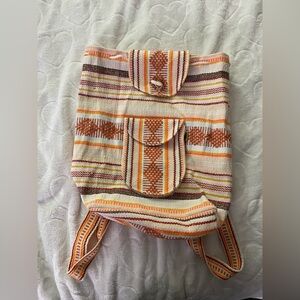 Striped Multicolor Backpack